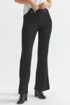 Derek Lam 10 Crosby Dawson Cropped Flare Trousers In Black