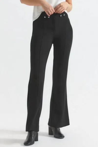 DEREK LAM 10 CROSBY DAWSON FLARE TROUSER IN BLACK