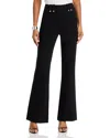 Derek Lam 10 Crosby Dawson Cropped Flare Trousers In Black