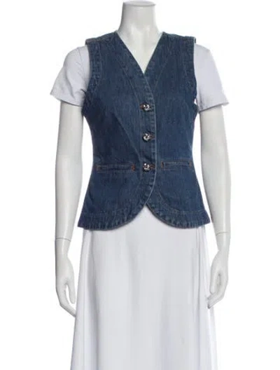 Pre-owned Derek Lam 10 Crosby Denim Jacket In Blue