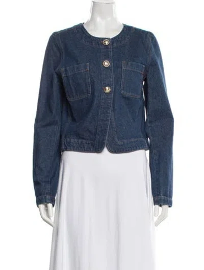 Pre-owned Derek Lam 10 Crosby Denim Jacket In Blue