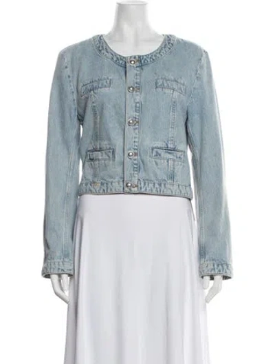 Pre-owned Derek Lam 10 Crosby Denim Jacket In Blue