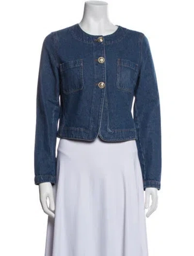 Pre-owned Derek Lam 10 Crosby Denim Jacket In Blue