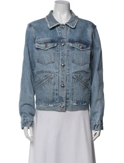 Pre-owned Derek Lam 10 Crosby Denim Jacket In Blue