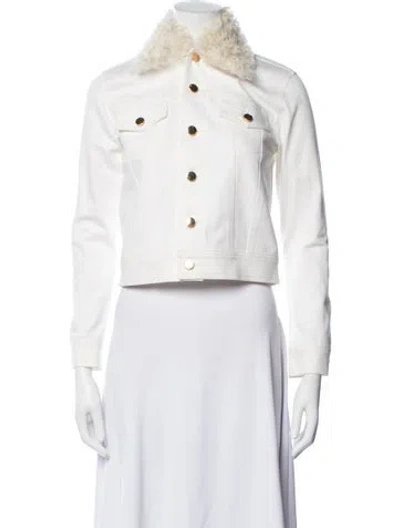 Pre-owned Derek Lam 10 Crosby Denim Jacket In White