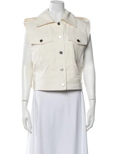 Pre-owned Derek Lam 10 Crosby Denim Jacket In White