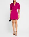 Derek Lam 10 Crosby Desiree Short Sleeve Jacket Dress In Cerise