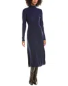 Derek Lam 10 Crosby Diana Turtleneck Wool Sweaterdress In Blue