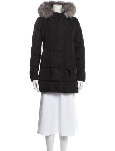 Pre-owned Derek Lam 10 Crosby Down Coat In Black