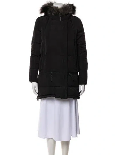 Pre-owned Derek Lam 10 Crosby Down Coat In Black