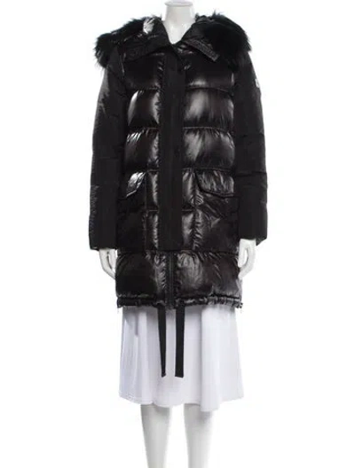 Pre-owned Derek Lam 10 Crosby Down Coat In Black