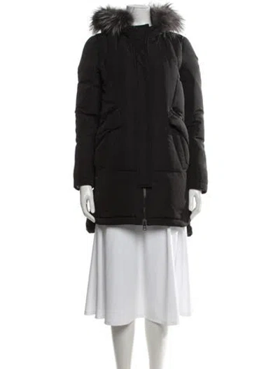 Pre-owned Derek Lam 10 Crosby Down Coat In Black