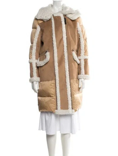 Pre-owned Derek Lam 10 Crosby Down Coat In Neutral