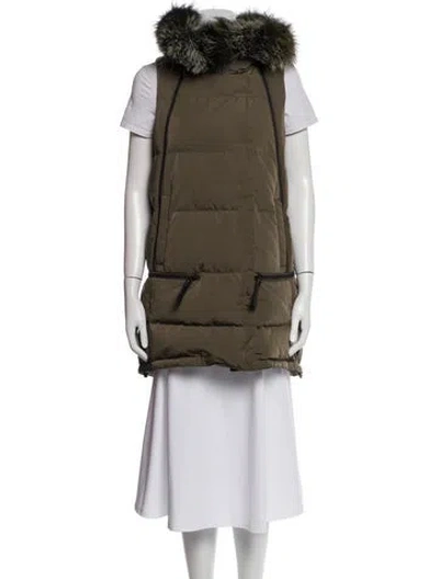 Pre-owned Derek Lam 10 Crosby Down Jacket In Green