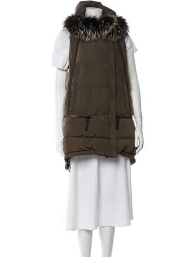 Pre-owned Derek Lam 10 Crosby Down Jacket In Green