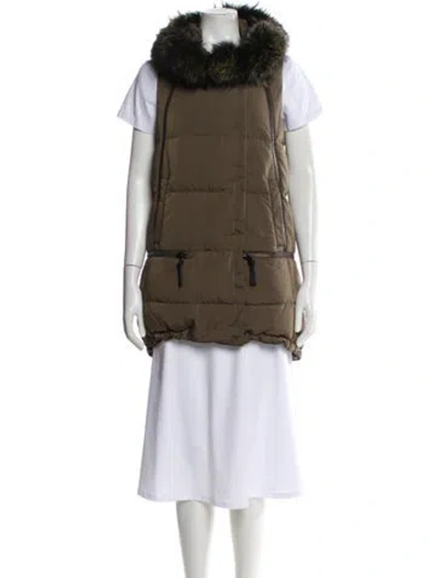 Pre-owned Derek Lam 10 Crosby Down Jacket In Green