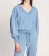 Derek Lam 10 Crosby Edie V-neck Sweatshirt In Deep Blue In Blue