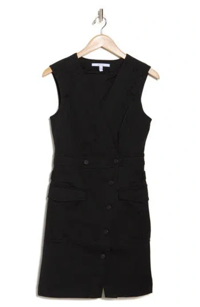 Derek Lam 10 Crosby Elena Sleeveless Utility Dress In Black