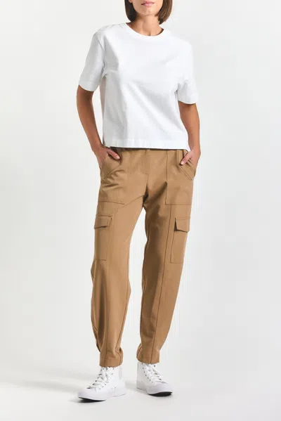 Derek Lam 10 Crosby Elian Tropical Suiting Trouser In Brown