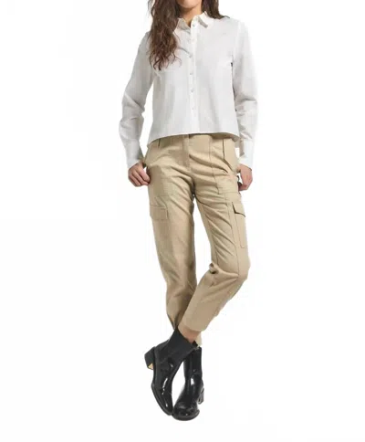 Derek Lam 10 Crosby Elian Utility Pants In Safari In Brown