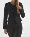Derek Lam 10 Crosby Elizabeth Peplum Jacket In Black In Black