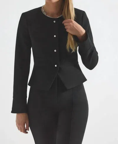 Derek Lam 10 Crosby Elizabeth Peplum Jacket In Black