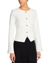 Derek Lam 10 Crosby Elizabeth Peplum Jacket In Soft White