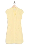 Derek Lam 10 Crosby Elyse Cotton Poplin Shirtdress In Yellow