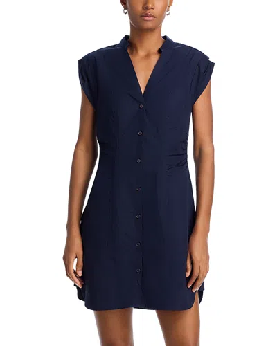 Derek Lam 10 Crosby Elyse Button-front Mini Dress In Night Sky