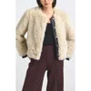 Derek Lam 10 Crosby Emerise Plush Faux Fur Coat In White