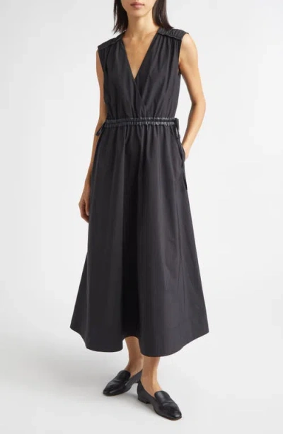 Derek Lam 10 Crosby Eros Sleeveless Midi Dress In Black