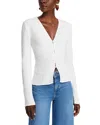 Derek Lam 10 Crosby Esmee Long-sleeve Smocked Top In Blanc De Blanc