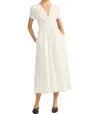 Derek Lam 10 Crosby Esmeray Midi Dress In Blanc In White