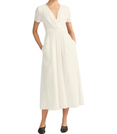 Derek Lam 10 Crosby Esmeray Midi Dress In Blanc In White