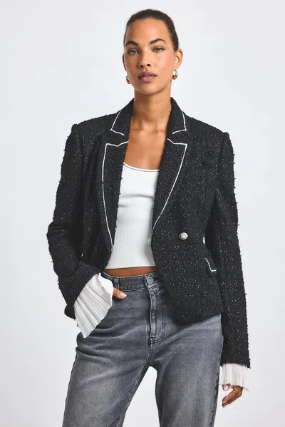 DEREK LAM 10 CROSBY ESTELISE GALAXY TWEED BLAZER