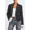 Derek Lam 10 Crosby Estelise Galaxy Tweed Blazer In Multi
