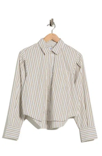 Derek Lam 10 Crosby Estrella Striped Button-up Shirt