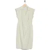 Derek Lam 10 Crosby Evi Cap Sleeve Midi Shirtdress In Jadeite