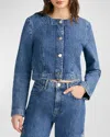 Derek Lam 10 Crosby Ezra Button Front Jacket In Canal