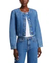 Derek Lam 10 Crosby Ezra Button Front Jacket In Canal
