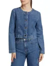 Derek Lam 10 Crosby Ezra Button Front Jacket In Multi