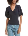 Derek Lam 10 Crosby Fallon Mixed Media T-shirt In Black