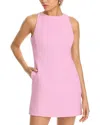 Derek Lam 10 Crosby Farah High Neck Mini Dress In Blush In Pink