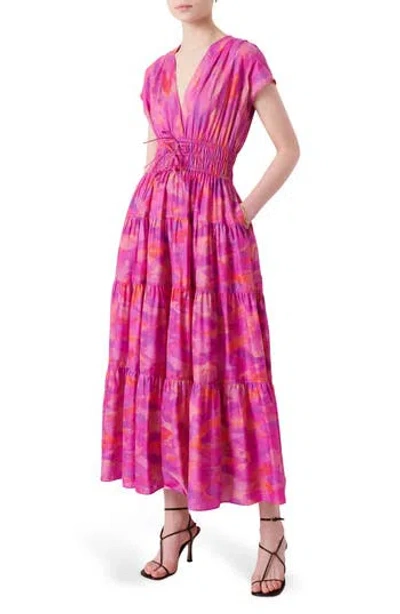 Derek Lam 10 Crosby Fatima A-line Dress In Fuchsia Multi