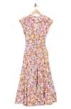 Derek Lam 10 Crosby Fatima A-line Dress In Marigold/lilac