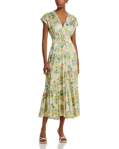 Derek Lam 10 Crosby Fatima Floral Midi Dress In Euphoribia Multi