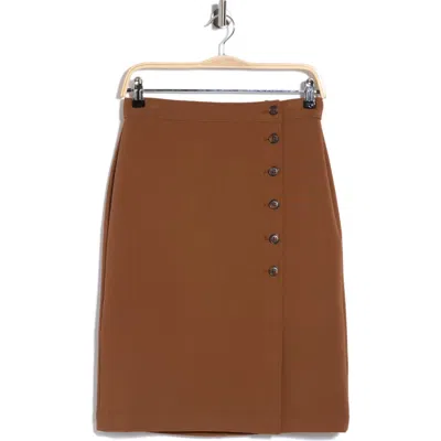 Derek Lam 10 Crosby Felicity High Waist Skirt In Brown
