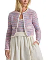 Derek Lam 10 Crosby Findley Space Dyed Cardigan In Purple