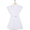 Derek Lam 10 Crosby Finn Ruffle Belted Wrap Dress In White