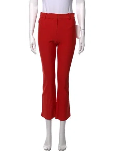 Pre-owned Derek Lam 10 Crosby Flared Pants In Red